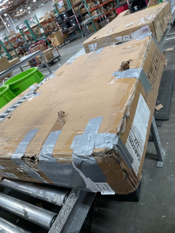 Photo 1 of **PARTIAL SET BOX 2 OF 2, MISSING BOX 1 OF 2 **
FURNITURE DOG CRATES MEDIUM LARGE, WOODEN AND STEEL DECORATIVE, WHIT LIGHTS AND ELECTRICAL PLUG