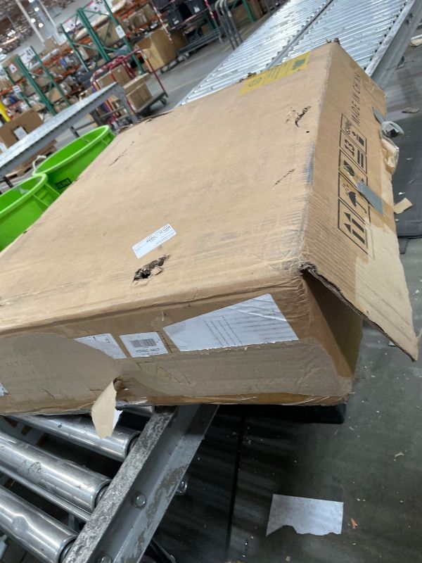 Photo 1 of **PARTIAL SET BOX 2 OF 2, MISSING BOX 1 OF 2 **
FURNITURE DOG CRATES MEDIUM LARGE, WOODEN AND STEEL DECORATIVE, WHIT LIGHTS AND ELECTRICAL PLUG