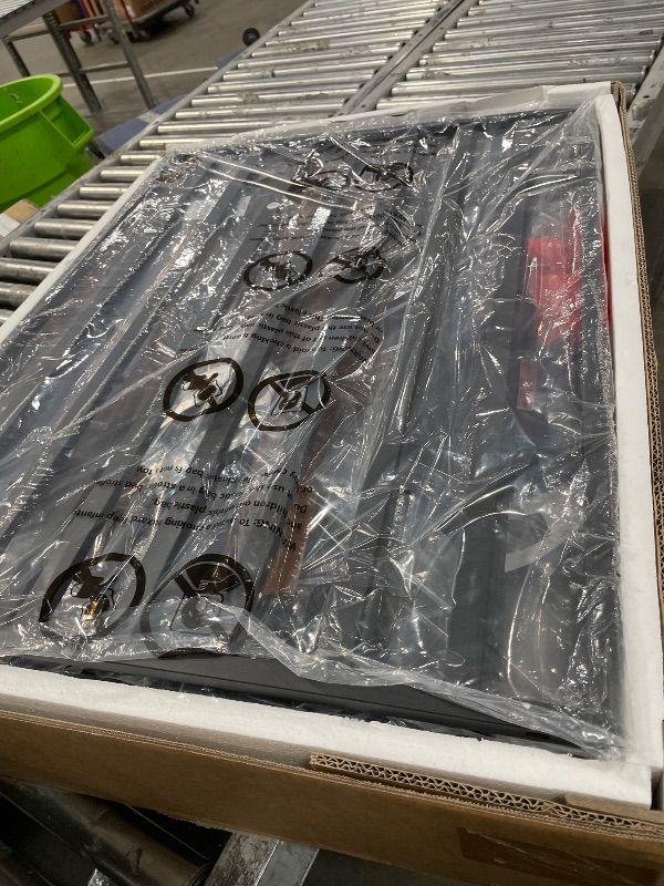 Photo 1 of **PARTIAL SET BOX 2 OF 2, MISSING BOX 1 OF 2 **
FURNITURE DOG CRATES MEDIUM LARGE, WOODEN AND STEEL DECORATIVE, WHIT LIGHTS AND ELECTRICAL PLUG