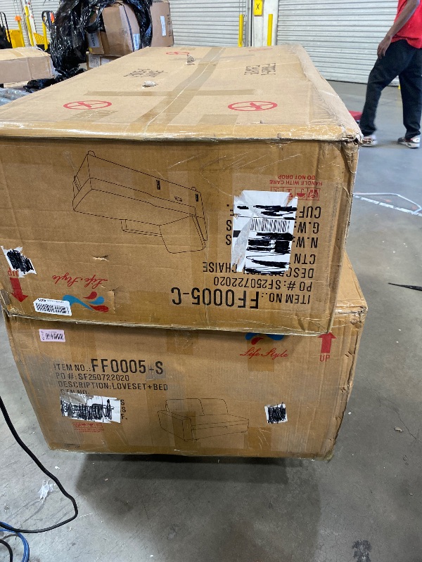 Photo 1 of  Convertible Sleeper Loveseat plus corner couch, Full Size, Dreamcoil Comfort, FingerGuard Pinch Point Protection, Woven Fabric, black