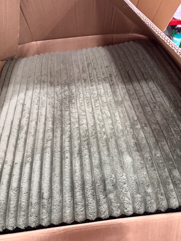 Photo 1 of **3 Boxes** LINSY HOME Sectional Sleeper Sofa with Storage Chaise & USB Charging, Convertible Pull Out Couch Bed Plush Corduroy Modular Sectional Couches for Living Room Apartment (Green)