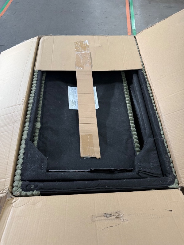 Photo 1 of **3 Boxes** LINSY HOME Sectional Sleeper Sofa with Storage Chaise & USB Charging, Convertible Pull Out Couch Bed Plush Corduroy Modular Sectional Couches for Living Room Apartment (Green)