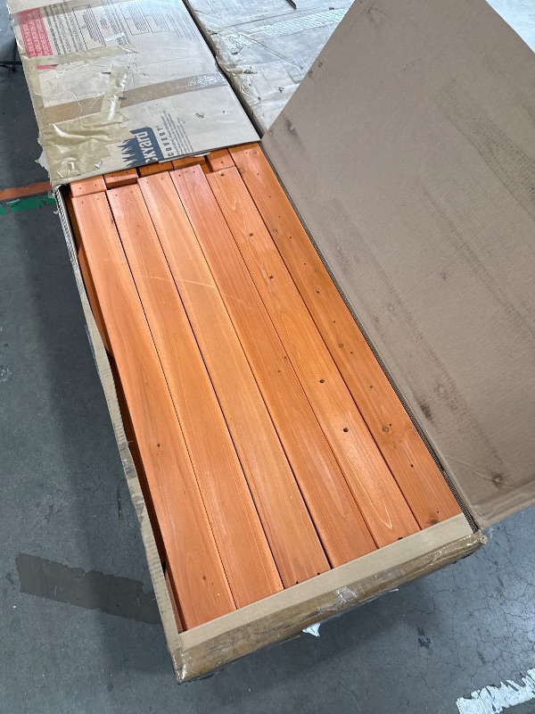 Photo 1 of ** 2 Boxes** Backyard Discovery Atlantis Cedar Wood Swing Set with Wave Slide, Raised Clubhouse, Rock Wall, Belt Swings, Trapeze, Balcony, Lower Play Space, Snack Bar, Sandbox Area, Step Ladder, Outdoor Playset