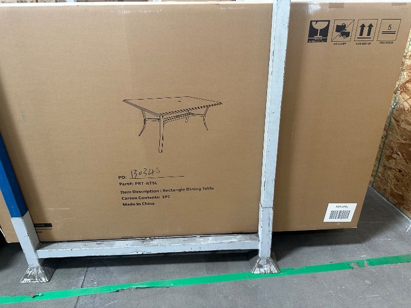 Photo 1 of **Umbrella Not Included** 6-person Rectangle Outdoor Patio Dining Set