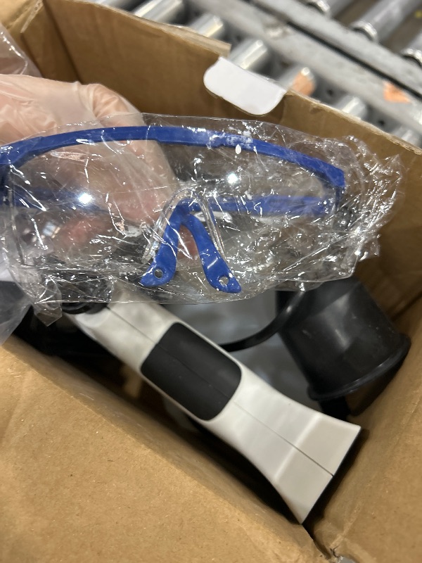 Photo 1 of (USED MINOR) Paint Sprayer 1000W HVLP Electric Spray Paint Gun with 6 Copper Nozzles and 3 Spray Patterns 1200ML High Capacity Container for Furniture, Fences, Walls, Garage Doors (Yellow)