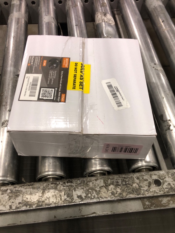 Photo 1 of [3 Pack] BESTTEN Keyed Entry Door Knob, Entrance Door Lock, Keyed Different, Standard Ball, Matte Black