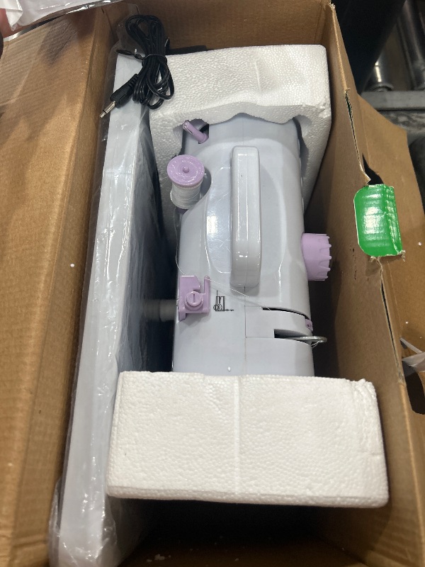 Photo 1 of (New)This lightweight Sewing machine is designed for convenience and versatility. Sewing Machine for Beginners,Portable 12 Built-in Stitches,(High-Low Speeds),505UJH.DC Power Supply Method.