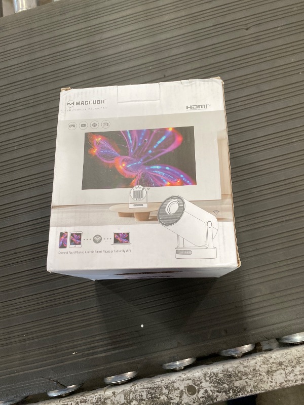 Photo 1 of ?Electric Focus?Magcubic Mini Projector 4K Support, Portable Projector with WiFi 6 and Bluetooth 5.4, Smart Proyector, 5W Soundbase Speaker, 180°Rotation for Home Theater