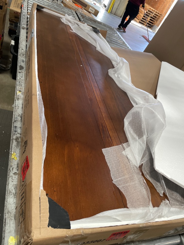 Photo 1 of ** complete set 2 big boxes , box 1 and 2 **
KEIKI Queen Size Murphy Bed with USB Port and Removable Shelves on Each Side, Solid Pine Murphy Cabinet Bed for Home Office, Guest Room,Walnut