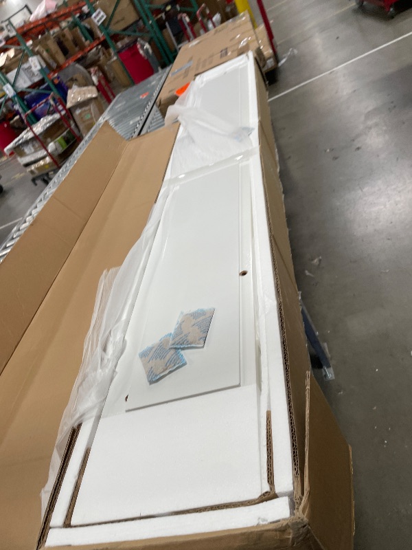 Photo 1 of *** SET INCOMPLETE BOX 1 OF 3 AND 2 OF 3 ONLY** MISSING BOX 3 OF 3**
Merax Multifunctional Full Size Daybed with Trundle, Built-in Desk, Wood Corner Bed with 8 Storage Shelves, Charging Station, and Upholstered Headboard, Beige + White
