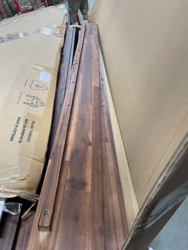 View 5 of ****PARTIAL SET , PARTS ONLY *** Zinus Vivek Deluxe Wood Platform Bed Frame with Headboard, Wood Slat Support, No Box Spring Needed, Easy Assembly, King