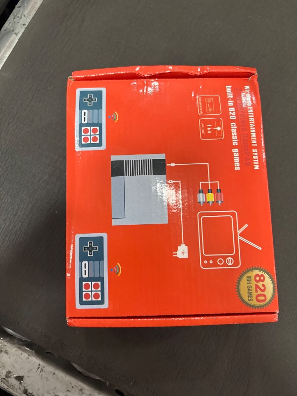 Photo 1 of (used, untested) SIZEEYYOU Classic Mini Handheld Retro Game Console,Video Game Consoles Built-in 800 Classic Edition Games,AV and HDMI Output Display,Dual Wireless Came Controllers. (Grey-White)