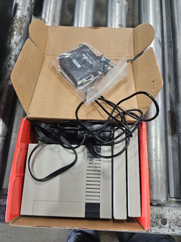 Photo 1 of (used, untested) SIZEEYYOU Classic Mini Handheld Retro Game Console,Video Game Consoles Built-in 800 Classic Edition Games,AV and HDMI Output Display,Dual Wireless Came Controllers. (Grey-White)