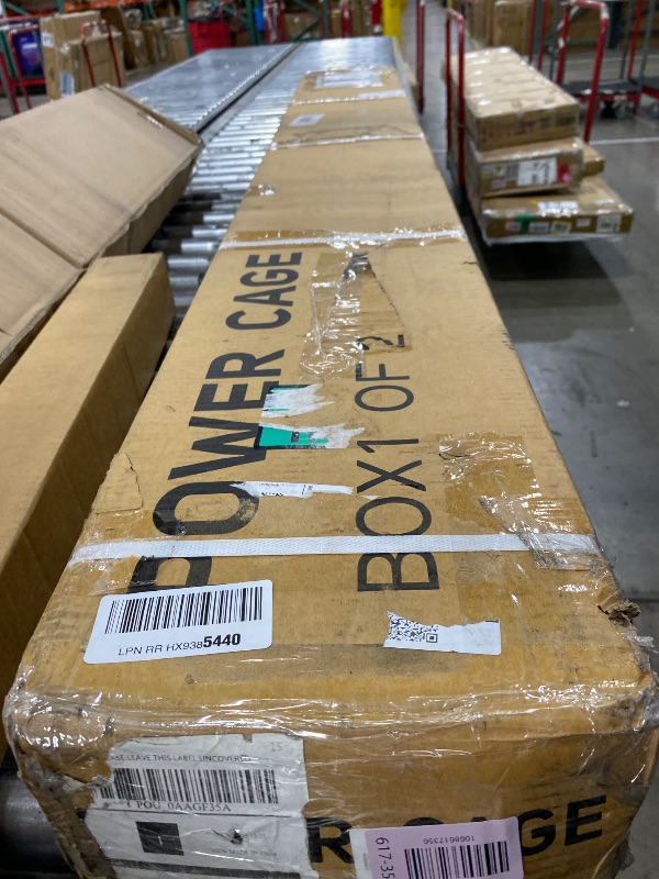 Photo 1 of **PARTS ONLY** GarveeLife Power Cage with LAT Pulldown, Multi-Functional Power Rack with Cable Pulley System and J-Hooks, Squat Rack with Dip Bars and Landmine Attachment, Weight Cage for Home Gym Equipment