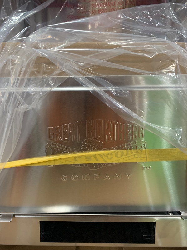 Photo 1 of (please see all images) Top Star Popcorn Machine - 12oz Stainless-Steel Kettle, Reject Kernel Tray, Warming Light, and Accessories by Great Northern Popcorn (Red and Yellow)