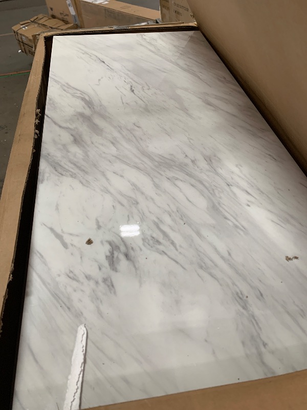 Photo 1 of MISSING MULTIPLE PARTS ------------------SELLING FOR PIECES--------------------Crosley Furniture Avery Rolling Kitchen Island Storage Cart with Shelves, Microwave Stand, Coffee Bar, Distressed White