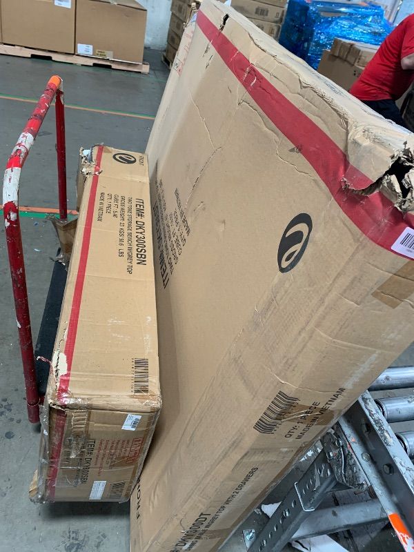 Photo 1 of (2 boxes) Picket House Furnishings Jamison Dining Table with Storage in White plus bench