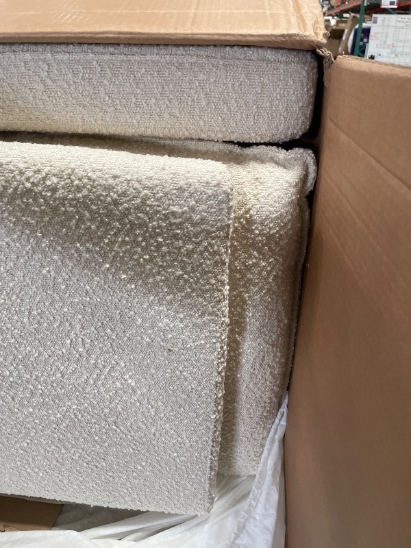 Photo 1 of (SOLD AS PARTS) Babyletto Cali Pillowback Swivel Glide in Boucle, Greenguard Gold and CertiPUR-US Certified