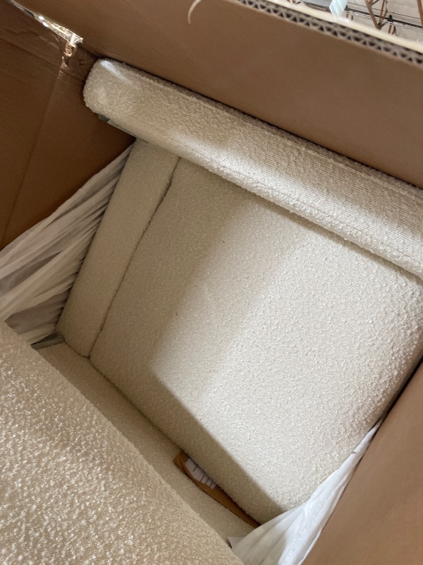 Photo 1 of (SOLD AS PARTS) Babyletto Cali Pillowback Swivel Glide in Boucle, Greenguard Gold and CertiPUR-US Certified