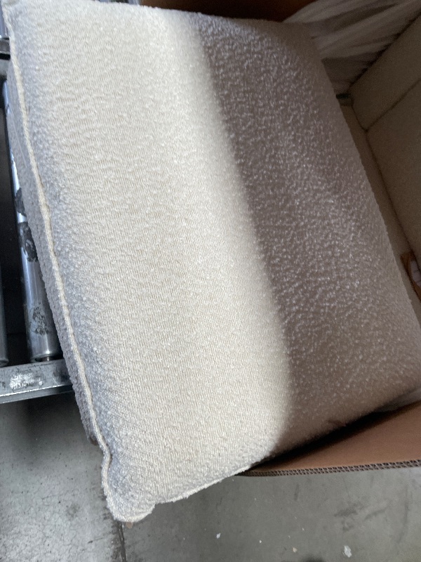 Photo 1 of (SOLD AS PARTS) Babyletto Cali Pillowback Swivel Glide in Boucle, Greenguard Gold and CertiPUR-US Certified