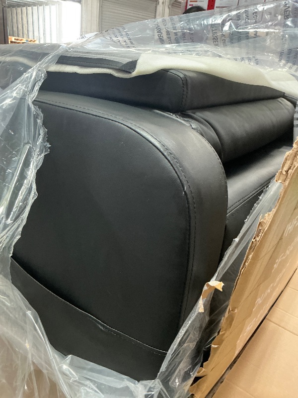 Photo 1 of (untested) Sweetcrispy Massage Recliner Chair for Adults, Adjustable Home Theater Seating with Lumbar Support for Living Room, Modern Fabric Reclining, Black