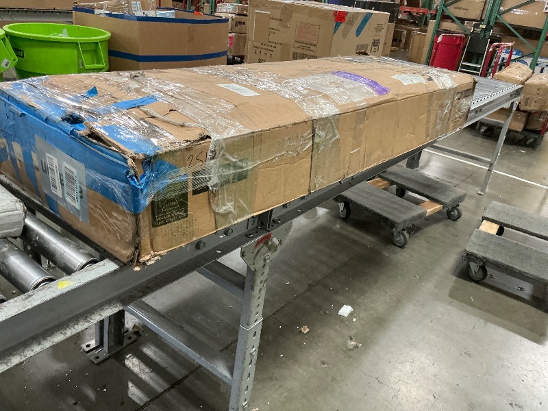 Photo 1 of (SOLD AS PARTS/WOOD) VASAGLE LIRY Collection - Buffet Cabinet, Coffee Bar Cabinet with 2 Drawers, Adjustable Shelves, Sideboard Storage with Cable Holes, Drawer Dividers, Rustic White and Honey Brown UBBK381W01