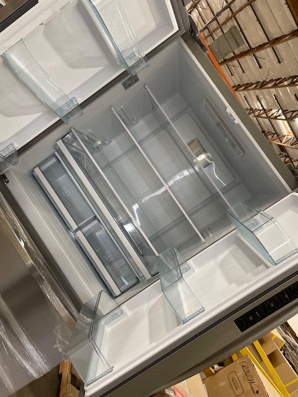 Photo 1 of ********REFRIDGERATOR  SECTION DOES NOT WORK- FOR PARTS ONLY*************
Kenmore 36" French Door Refrigerator with Freezer - Accela Chill, Adjustable Shelving, Humidity Controlled Crispers, ENERGY STAR Certified, 20.3 cu. ft. Capacity, Fingerprint Resist
