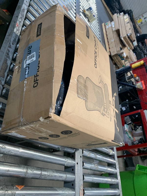 Photo 1 of **UNKNOWNN IF MISSING ANY PIECES**Marsail Drafting Chair, Tall Office Chair with 2D Lumbar Support, Standing Desk Chair,High Office Chair with Padded Flip-Up Armrests & Adjustable Footrest Ring, Ebony