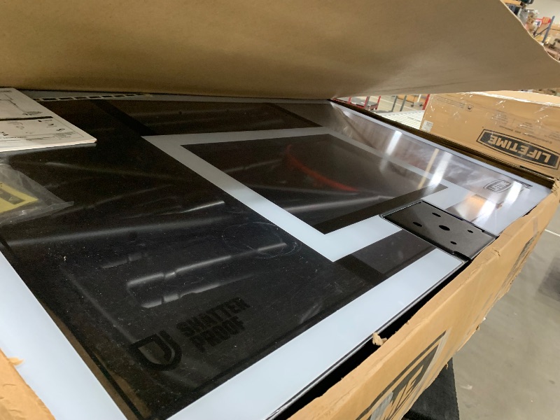 Photo 1 of (SOLD AS PARTS) Lifetime Adjustable Portable Basketball Hoop (54-Inch Tempered Glass)