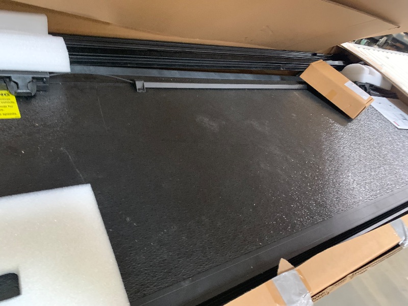 Photo 1 of (missing accessories and parts) Rough Country Hard Tri-Fold Flip Up Tonneau Cover for Chevy Silverado & GMC Sierra 1500 (2019-2026) – Flush Aluminum Bed Cover, Fits 5'10" Short Bed