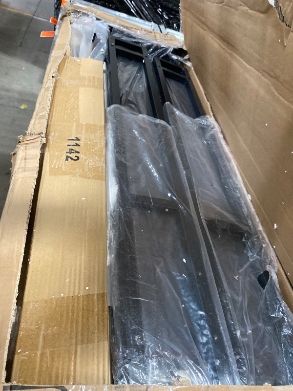 Photo 1 of ***MISSING HARDWARE***IDEALHOUSE Full Bed Frame with Lift Up Storage & LED Lights, Upholstered Velvet Bed with Storage Headboard & Charging Station, Metal Platform Bed, No Box Spring Needed, Solid Wooden Slats, Black