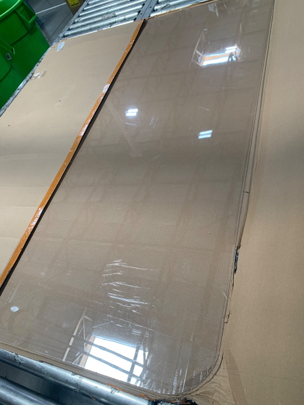 View 3 of [Large Size] Crystal Clear 1/5" Thick 59" x 47" Heavy Duty Hard Chair Mat, Can be Used on Carpet or Hard Floor