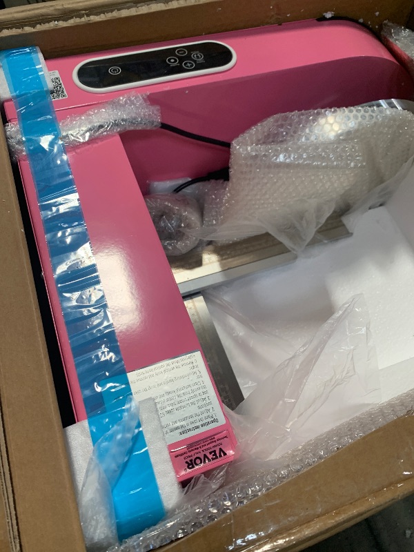 Photo 1 of ***PARTS ONLY**VEVOR Cake Decorating Machine, Cake Cream Spreading Coating Smearing Machine, Low Noise Cake Frosting Machine, Turntable with Adjustable Scraper, for 6" to 14" Cake, 25-320RPM Rotating Speed, Pink