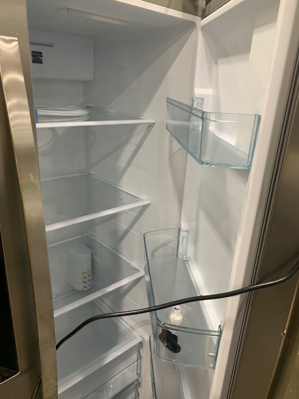 Photo 1 of ***HEAVY USE NEEDS CLEANING*** Kenmore 36" Side-by-Side Refrigerator with Freezer - Accela Chill, Water & Ice Dispenser, Adjustable Glass Shelves, ENERGY STAR Certified, 20 cu. ft. Capacity - Fingerprint Resistant Stainless Steel