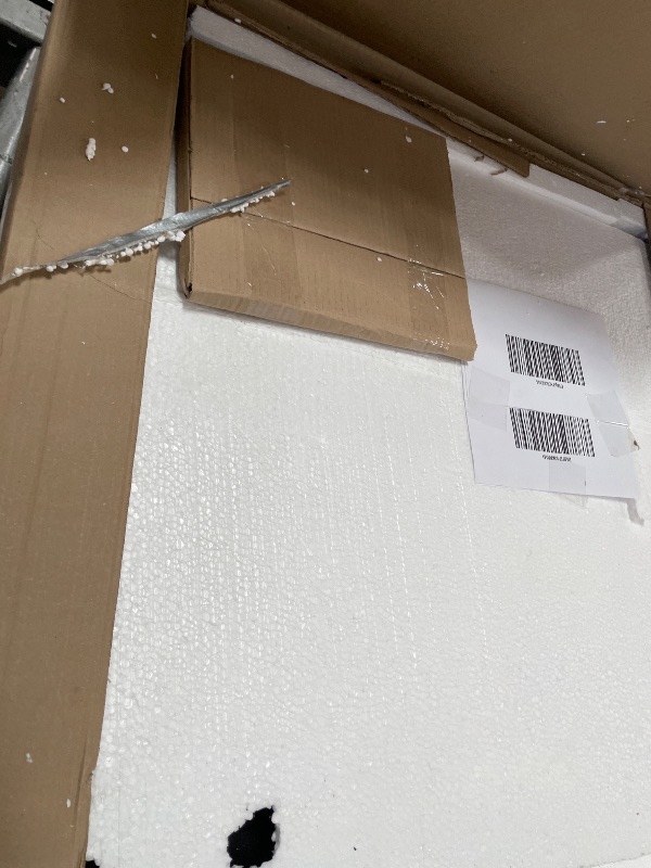 Photo 1 of **LEGS ONLY** Modern Painted Glass Dining Table for 4 with Tempered Glass Top and Contemporary Wood Base, Elegant and Compact Italian-Style Design for Dining Rooms, Black