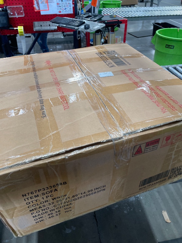 Photo 1 of ***Box #2 and # 3 only missing box # 1*** Merax 98.5" Modern 3 Seater Curved Sofa, Luxury Boucle Fabric Sofa, Minimalist Cozy Cloud Couch for Living Room, Bedroom, Apartment, Home Office, Beige