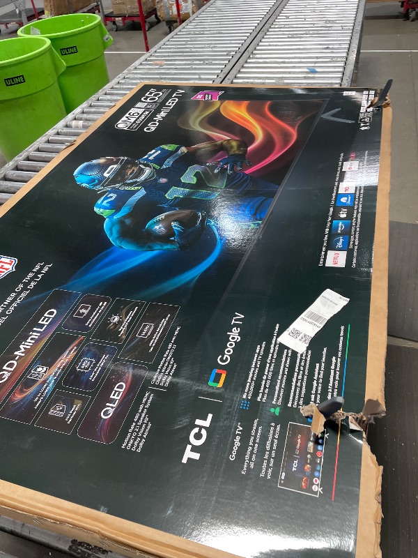 Photo 1 of ***Parts Only*** TCL 65 Inch Class QM6K Series | Mini LED QLED 4K HDR | 65QM6K, 2025 Model | 120HZ-144HZ High Brightness Smart Google TV Dolby Atmos Onkyo Audio | Voice Remote Alexa Gaming Streaming Television