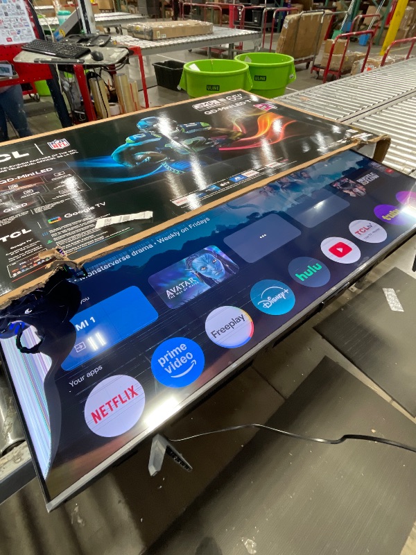 Photo 1 of ***Parts Only*** TCL 65 Inch Class QM6K Series | Mini LED QLED 4K HDR | 65QM6K, 2025 Model | 120HZ-144HZ High Brightness Smart Google TV Dolby Atmos Onkyo Audio | Voice Remote Alexa Gaming Streaming Television
