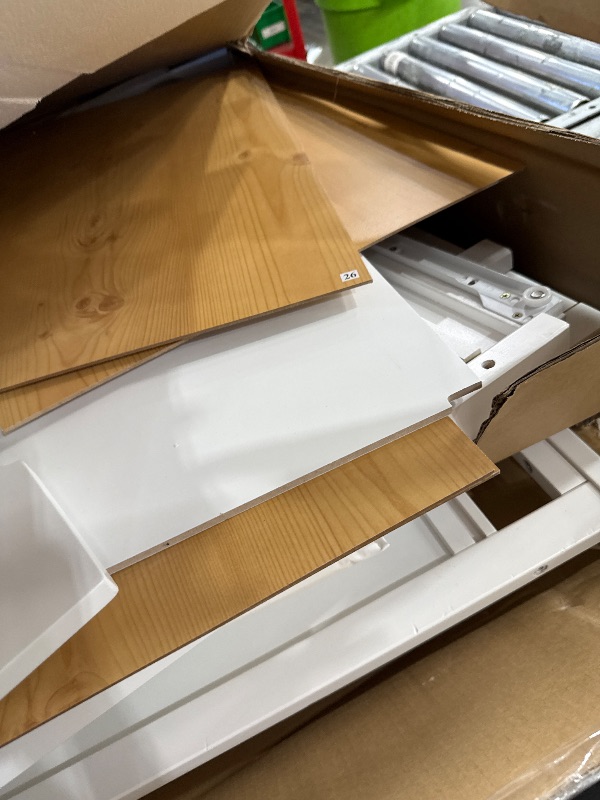 Photo 1 of **UNKNOWN IF MISSING AND HARDWARE OR PIECES**Graco Hadley 5-in-1 Convertible Crib & Changer – GREENGUARD Gold Certified, Fits Standard Crib Mattress, Converts to Toddler Bed and Full Bed, 4 Adjustable Mattress Heights (White)