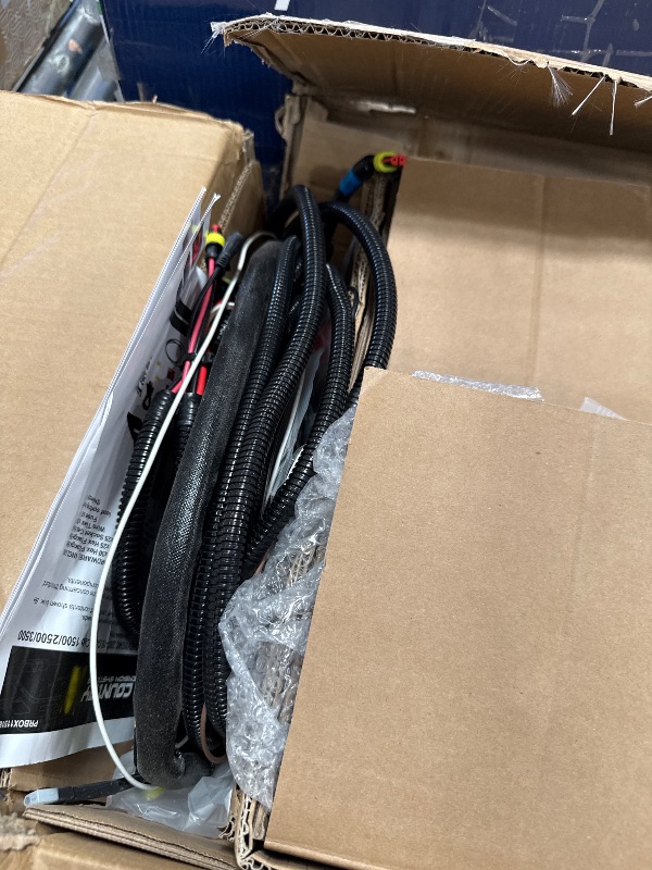 Photo 1 of ****PARTS ONLY***Rough Country Power Running Boards for Chevy Silverado & GMC Sierra 1500 / 2500HD / 3500HD Crew Cab (2014-2019) - Automatic Retractable Electric Side Steps with LED Lights, No-Drill Install