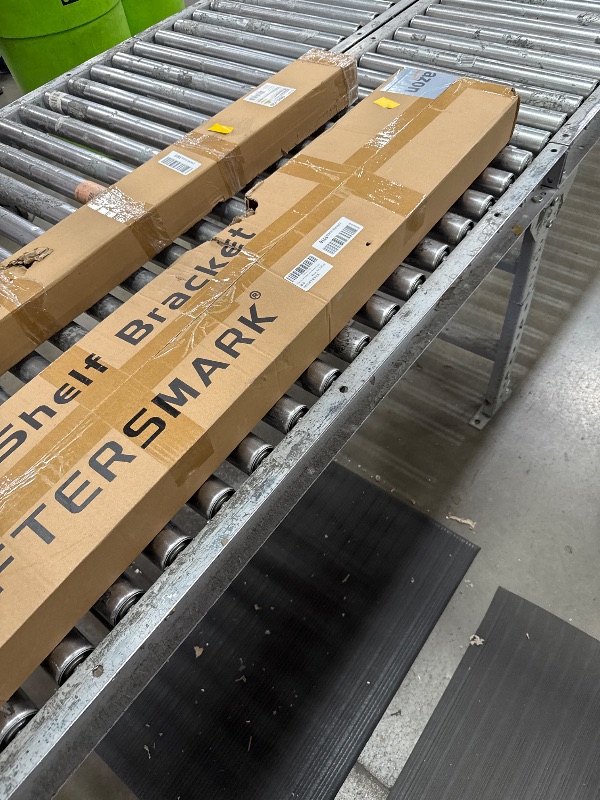 Photo 1 of 1 Pack Large Shelf Brackets Long Floating Shelf Bracket Invisible Floating Shelf Hardware Heavy Duty Floating Mantel Brackets(70"X4"X3")