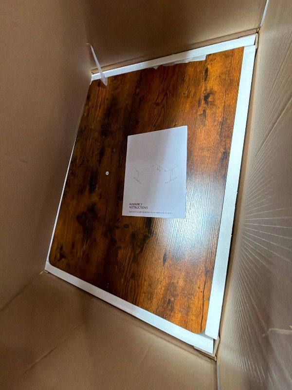 Photo 1 of (multiple boxes) Grandder L Shaped Standing Desk Adjustable Height, Electric Standing Corner Desk, 63 Inch Sit Stand Computer Table with Splice Board, Rustic Brown