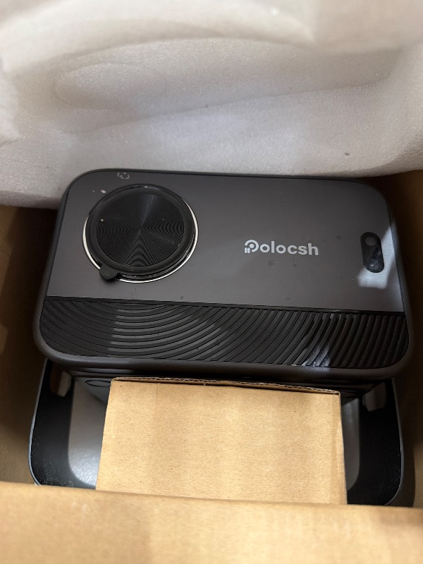 Photo 1 of [Native 1080P & Official Licensed Apps] Polocsh 4K Projector with WIFI 6 and Bluetooth, 1000ANSI Smart Projector with Auto Keystone Protable Projectors Home Movie Outdoor Mini Proyector (Grey)