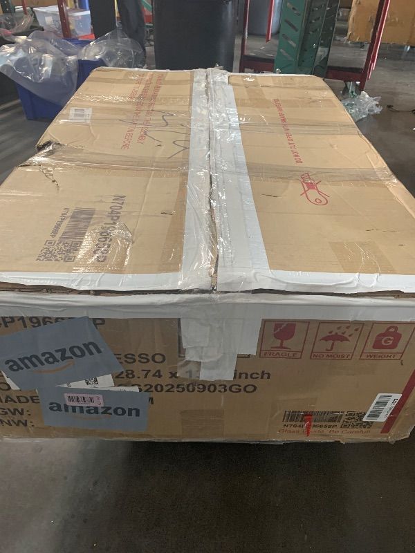 Photo 1 of (SEE NOTES BEFORE BEDDING) Merax 39" Make Up Vanity Desk with Touch Screen Lighted Mirror and Storage Drawer, Rubber Wood Girls Makeup Dresser Table for Bedroom, Dressing Room