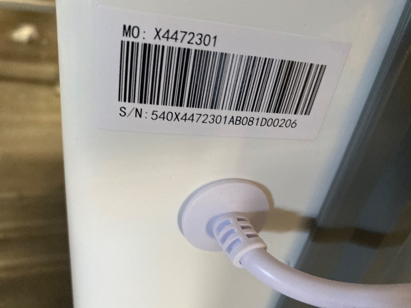 Photo 1 of ** FOR PARTS ONLY **
BLACK+DECKER 3.0 Cu. Ft. Portable Washer, 26.5 lb. Capacity Washing Machine, 6 Cycles, Quick Connect Sink Adapter and Drain Hose Included, Transparent Lid & LED Display, BPW30MW, White