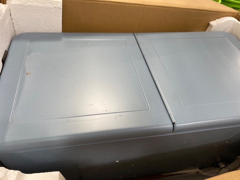 Photo 1 of  Party Cooler with Divider, Spacious 80-Qt Capacity, Chills 36hrs, Rolling Ice Chest for Indoor and Outdoor Entertainment, 