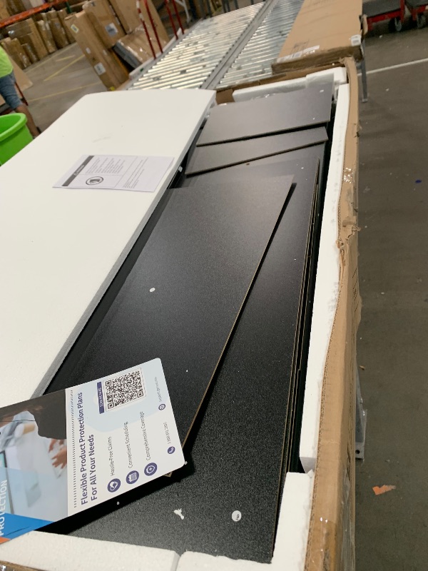 Photo 1 of ** only box A is included missing box B *** Garvee vanity 7 drawers , Black