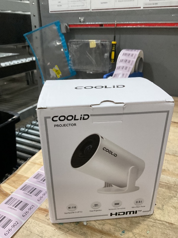 Photo 1 of [Built-in Apps & 2025 Upgraded] Mini Projector Support 4K 1080P Auto Keystone 270° Rotatable with WiFi 6 and Bluetooth 5.4, Projector Portable Compatibile with HDMI/TV Stick/Memory Stick/Laptop-Purple