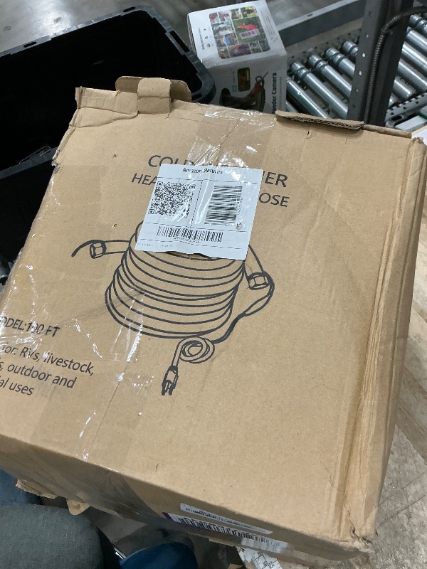 Photo 1 of 100FT Heated Water Hose for RV,Heated Drinking Water Hose,Lead and BPA Free,1/2"Inner Diameter,Temperatures Down to -47°F,Rv Accessories for Campers, Livestock, Agriculture