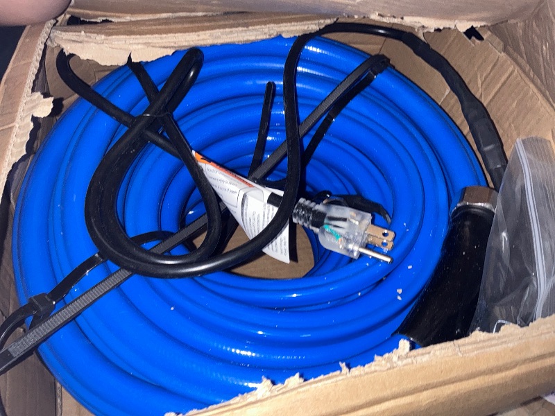 Photo 1 of 100FT Heated Water Hose for RV,Heated Drinking Water Hose,Lead and BPA Free,1/2"Inner Diameter,Temperatures Down to -47°F,Rv Accessories for Campers, Livestock, Agriculture